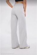 İki Iplik Bol Paça Eşofman Pantalon - Gri resmi