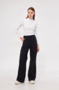 İki Iplik Bol Paça Eşofman Pantalon - Siyah resmi