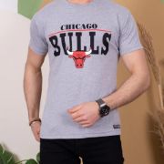Erkek Kısa Kollu Chicago Bulls Baskılı Tişört resmi