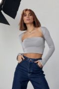 Kara Yaka Uzun Kollu Crop - Taş resmi