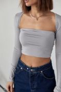 Kara Yaka Uzun Kollu Crop - Taş resmi