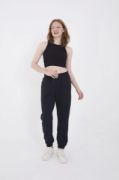 Üç İplik Basic Lastikli Eşofman Pantolon - Lacivert resmi