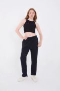 Unisex Üç İplik Basic Eşofman Pantolon - Lacivert resmi