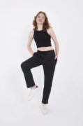Unisex Üç İplik Basic Eşofman Pantolon - Antrasit resmi