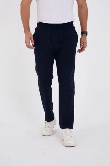 Unisex Üç İplik Basic Eşofman Pantolon - Lacivert resmi