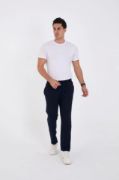 Unisex Üç İplik Basic Eşofman Pantolon - Lacivert resmi