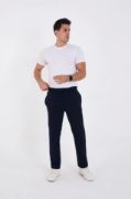 Unisex Üç İplik Basic Eşofman Pantolon - Lacivert resmi