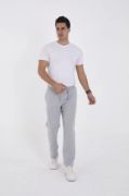 Unisex Üç İplik Basic Eşofman Pantolon - Gri resmi