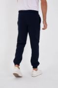Unisex Kışlık Üç İplik Lastikli Eşofman Pantolon - Lacivert resmi