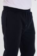 Unisex Kışlık Üç İplik Lastikli Eşofman Pantolon - Lacivert resmi