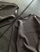 Kışlık Bisiklet Yaka Üç İplik Basic SweatShirt - Füme resmi