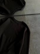 Kışlık Bisiklet Yaka Üç İplik Basic SweatShirt - Siyah resmi