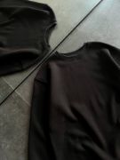 Kışlık Bisiklet Yaka Üç İplik Basic SweatShirt - Siyah resmi