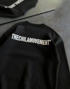 Kışlık Bisiklet Yaka Oversize Baskılı SweatShirt - Siyah resmi
