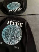 Üç İplik Bisiklet Yaka Baskılı SweatShirt - Siyah resmi
