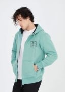 Unisex Tam Fermuarlı Kapşonlu Özel Tasarım SweatShirt - Mint Yeşili resmi