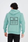 Unisex Tam Fermuarlı Kapşonlu Özel Tasarım SweatShirt - Mint Yeşili resmi