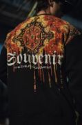 Oversize Bisiklet Yaka Baskılı SweatShirt - Siyah resmi