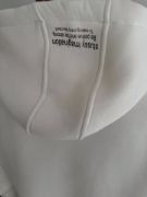 Üç İplik Kapşonlu Baskılı SweatShirt - Beyaz resmi