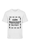 Tişört Tasarla 20/1 Kumaş - Beyaz resmi