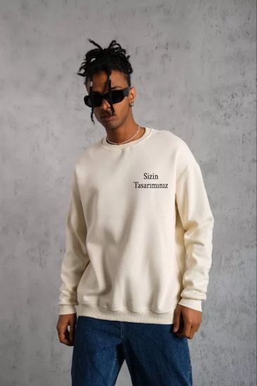 Üç İplik Biskilet Yaka Sweatshirt resmi