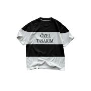 Tişört Tasarla Parçali İki İplik Oversize resmi