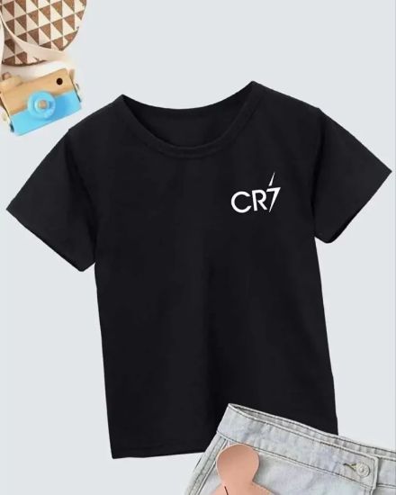 Erkek Çocuk Baskılı T-Shirt - Siyah resmi