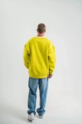 Geniş V Yaka Kol Ribana Detaylı SweatShirt - Sarı resmi