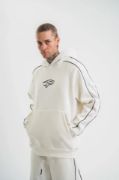 POLIZEI Premium Kalite Unisex Kapşonlu Ara Biyeli SweatShirt - Beyaz resmi