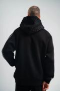 POLIZEI Premium Kalite Unisex Kapşonlu Ara Biyeli SweatShirt - Siyah resmi