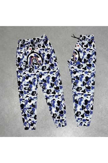 Unisex Pubg Bape X Shark Eşofman Altı - Gri resmi