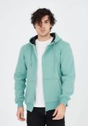 Unisex Tam Fermuarlı Kapşonlu  SweatShirt - Mint Yeşili resmi