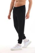 Unisex İki İplik Eşofman Altı - Siyah resmi
