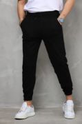 Unisex İki İplik Eşofman Altı - Siyah resmi