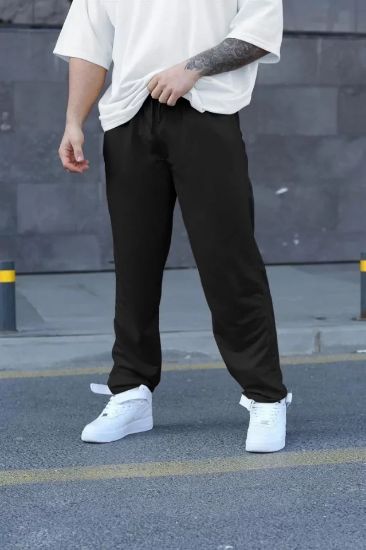 Unisex İki İplik Eşofman Altı - Siyah resmi