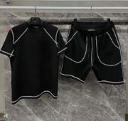 Unisex Karoyaka Dikişli Şortlu Takım - Siyah resmi