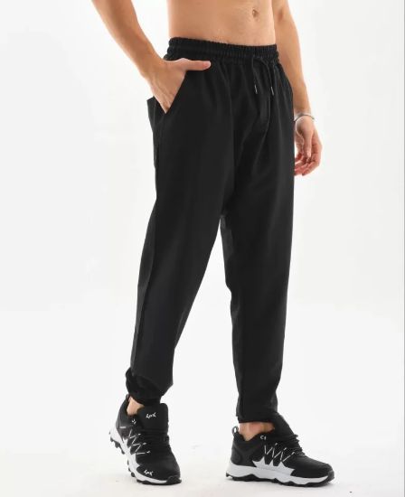 Unisex Lastik Paçalı Eşofman Altı - Siyah resmi