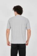 Unisex Waffle Kumaş Rahat Kol T-Shirt - Boyalı Gri resmi