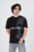 Erkek Baskılı T-Shirt - Siyah resmi