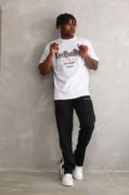 Unisex Oversize Kolye Dahil T-Shirt - Beyaz resmi