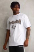 Unisex Oversize Kolye Dahil T-Shirt - Beyaz resmi