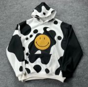 Smiley Face Kapüşonlu Sweatshirt - Siyah resmi
