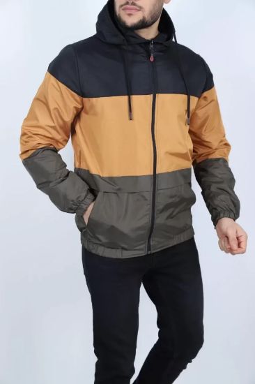 Unisex Kapüşonlu İçi Astarlı Yağmurluk - Siyah resmi