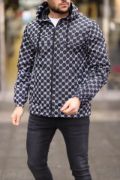 Unisex Kapüşonlu İçi Astarlı Yağmurluk - Siyah resmi