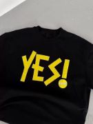 Unisex Nakış İşlemeli T-Shirt - Siyah resmi