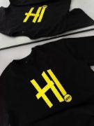Unisex Nakış İşlemeli T-Shirt - Siyah resmi