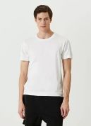 Unisex Basic Bisiklet Yaka Regular T-Shirt - Beyaz resmi