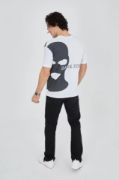 Erkek Baskılı T-Shirt - Beyaz resmi