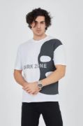 Erkek Baskılı T-Shirt - Beyaz resmi