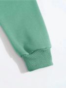 Erkek Düz Kapüşonlu Sweat - Mint Yeşili resmi